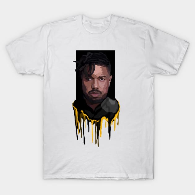 Killmonger - Dripping Gold T-Shirt by lsjordan